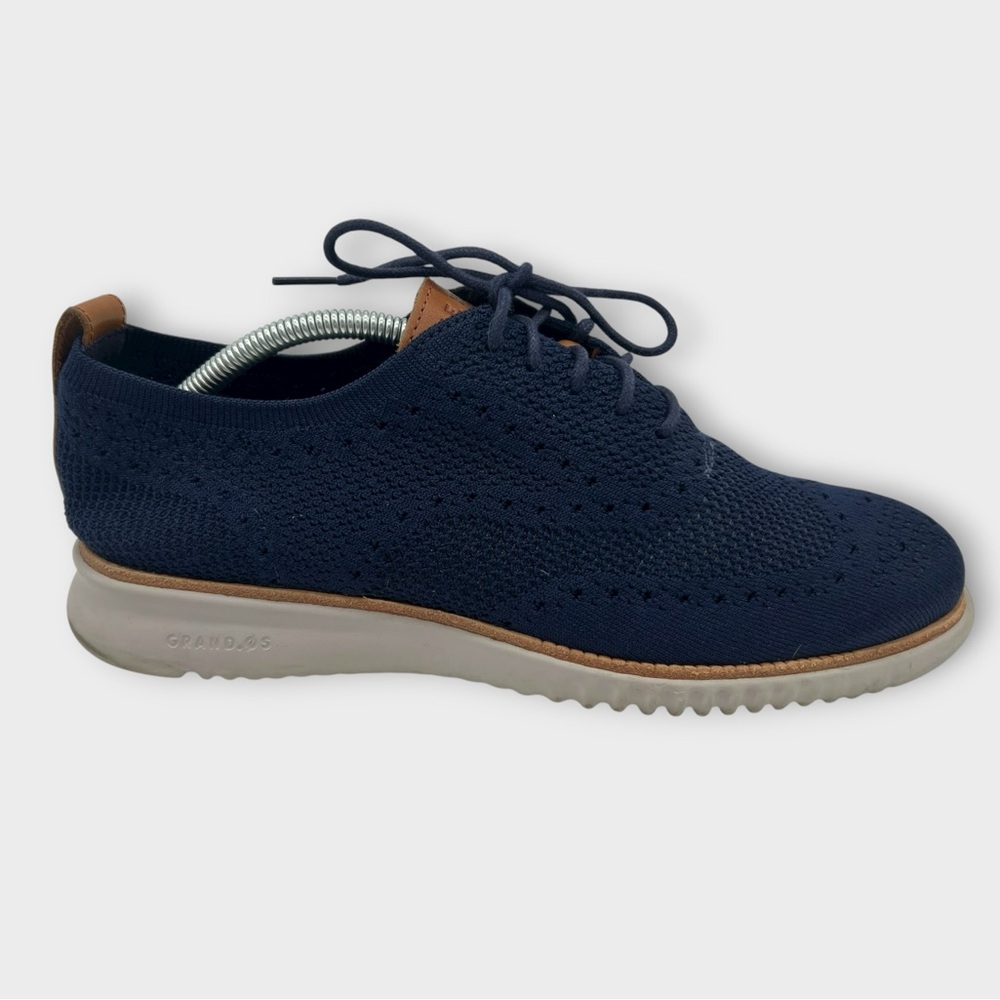 Cole Haan Zerogrand Wing Tipped Oxford‎ Men's Shoes Size 9.5 Navy Blue C27569